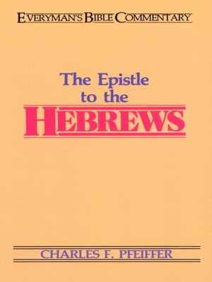 cover image of Hebrews- Everyman's Bible Commentary
